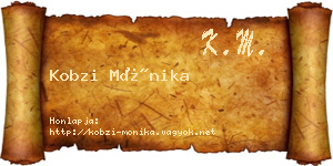 Kobzi Mónika névjegykártya