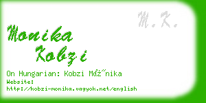 monika kobzi business card